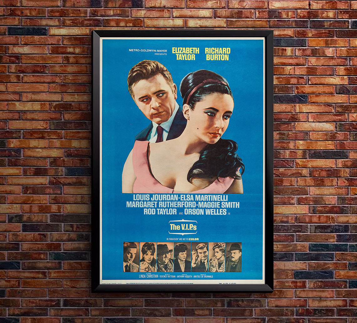 The V.I.P.s 1963 - Richard Burton - US 2 - Classic Movie Poster