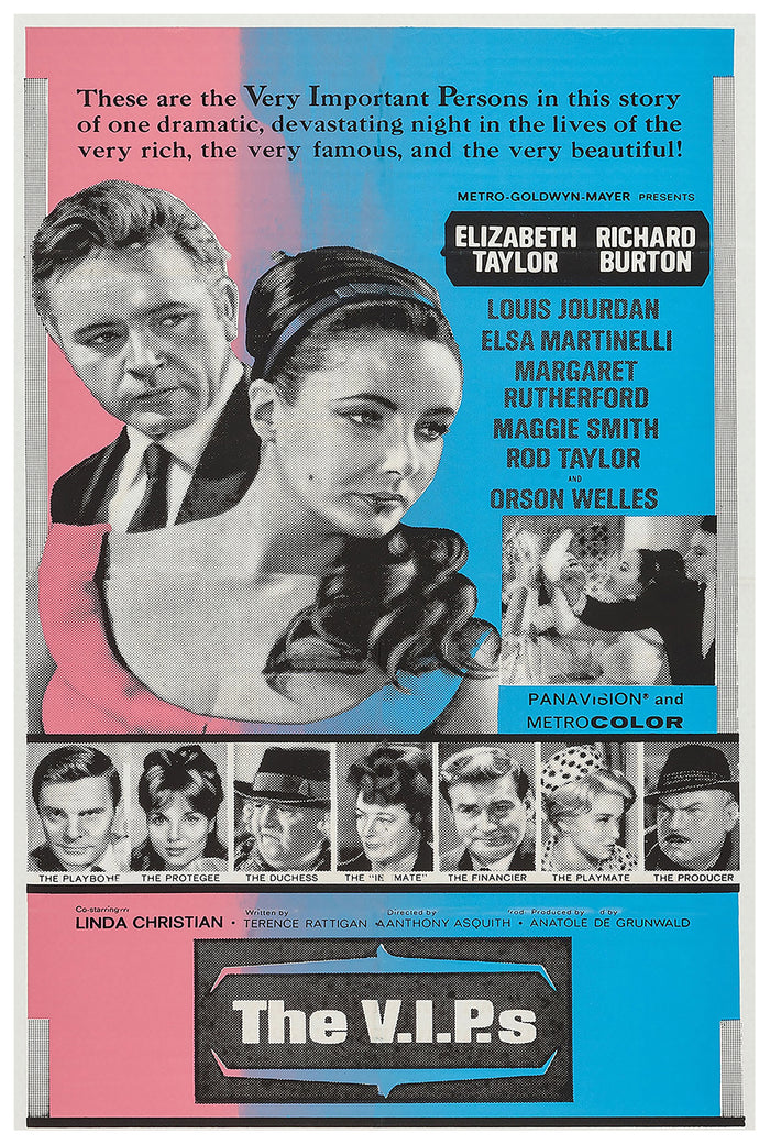 The V.I.P.s 1963 - Richard Burton - US 3 - Classic Movie Poster