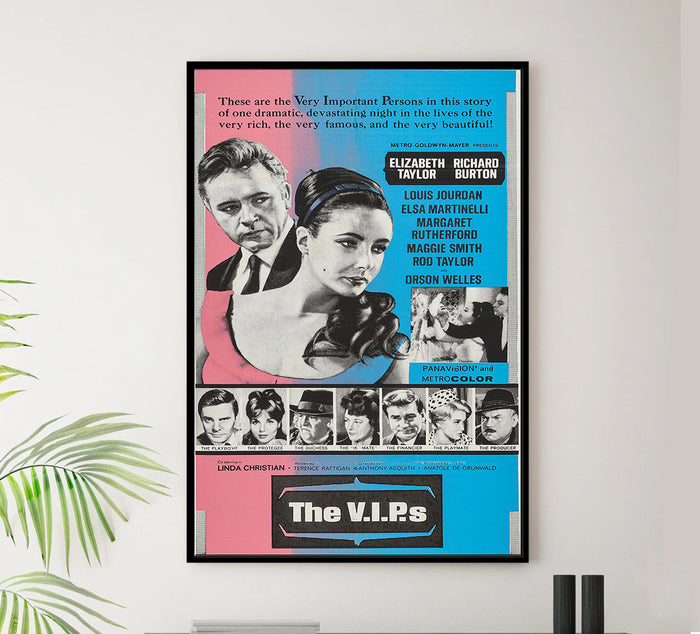 The V.I.P.s 1963 - Richard Burton - US 3 - Classic Movie Poster