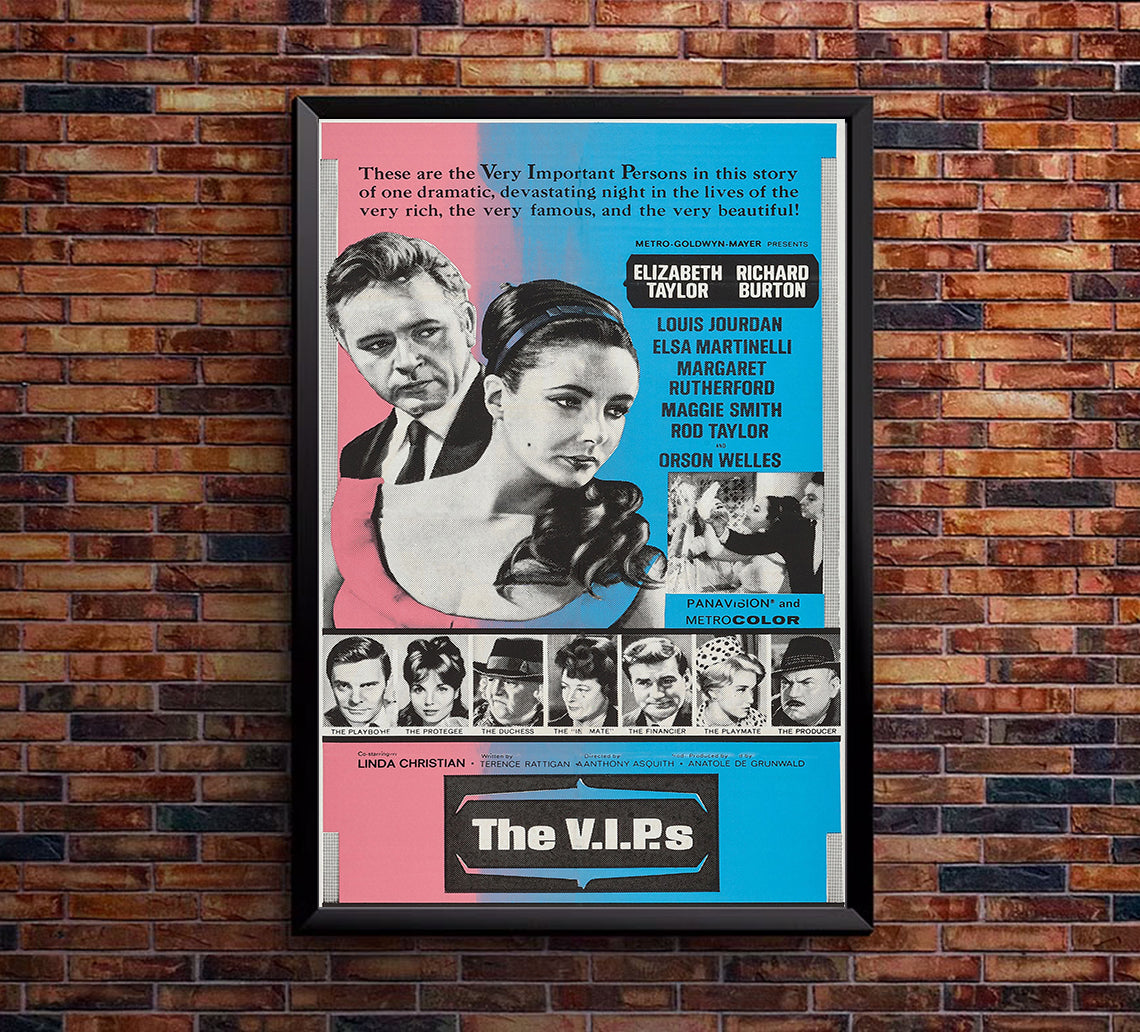 The V.I.P.s 1963 - Richard Burton - US 3 - Classic Movie Poster