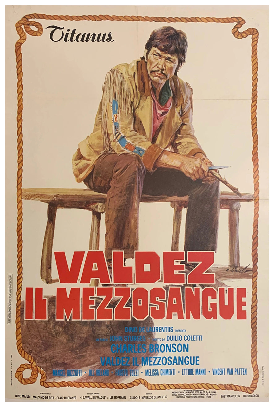 The Valdez Horses 1973 - Charles Bronson - Italy (2) - Classic Movie Poster