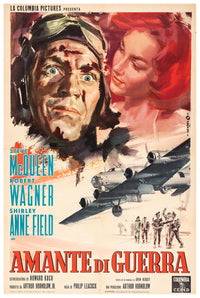 The War Lover 1962 - Italian - Steve McQueen - Vintage Classic Movie Poster
