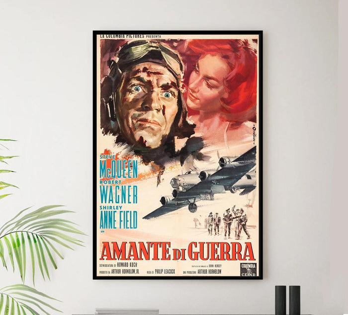 The War Lover 1962 - Italian - Steve McQueen - Vintage Classic Movie Poster