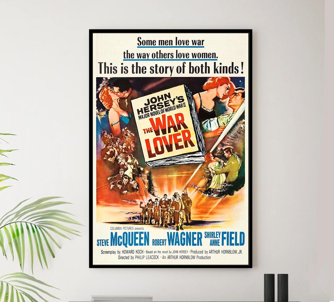 The War Lover 1962 - Steve McQueen - Vintage Classic Movie Poster