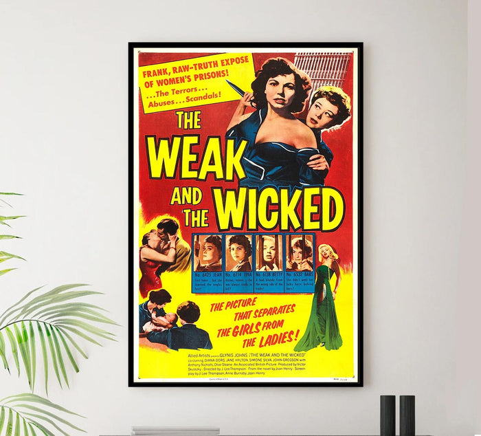 The Weak and the Wicked 1954 - Vintage Classic Movie Poster