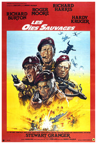 The Wild Geese 1978 - Richard Burton - France - Classic Movie Poster