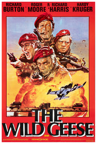 The Wild Geese 1978 - Richard Burton - Lebanon - Classic Movie Poster