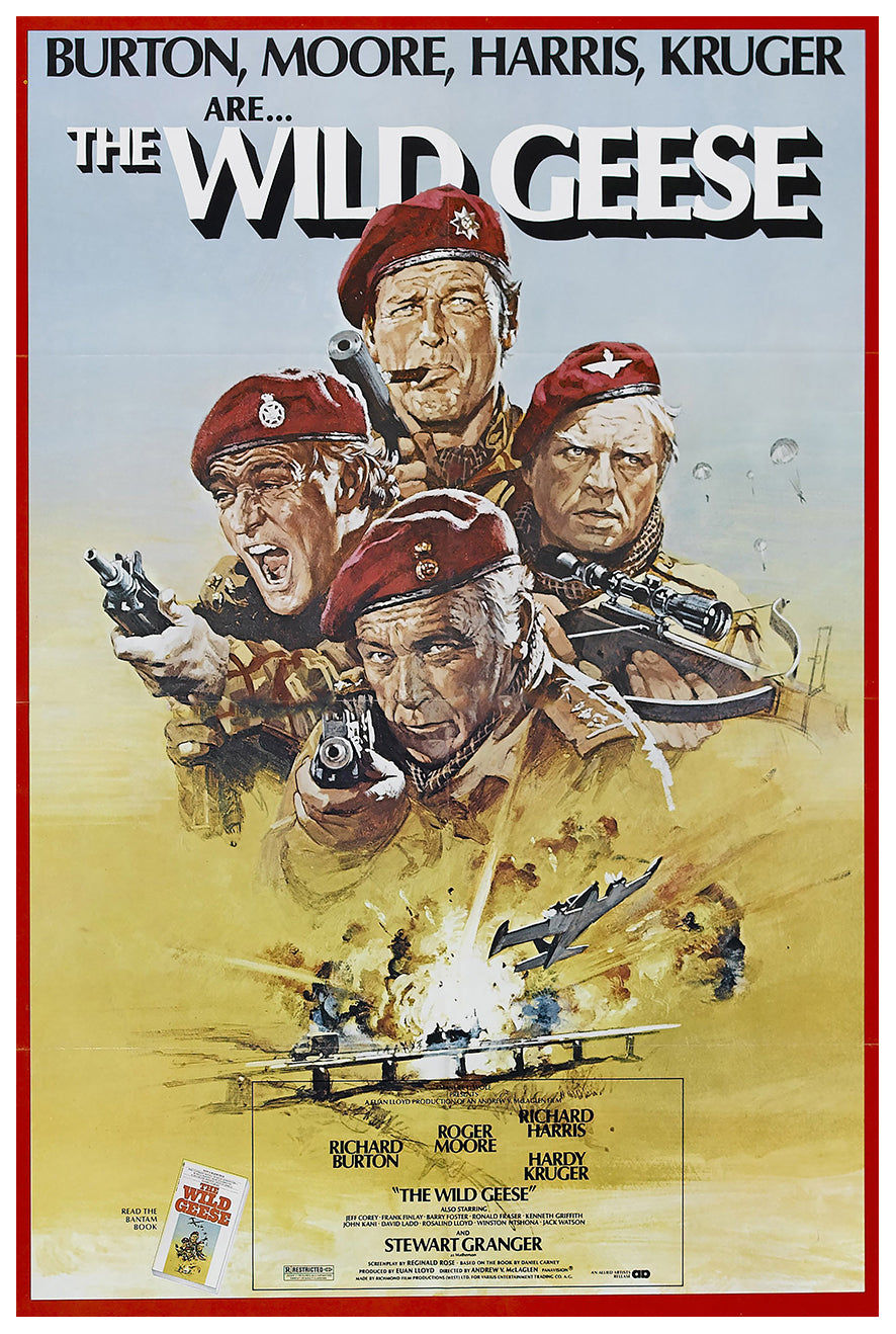 The Wild Geese 1978 - Richard Burton - US - Classic Movie Poster