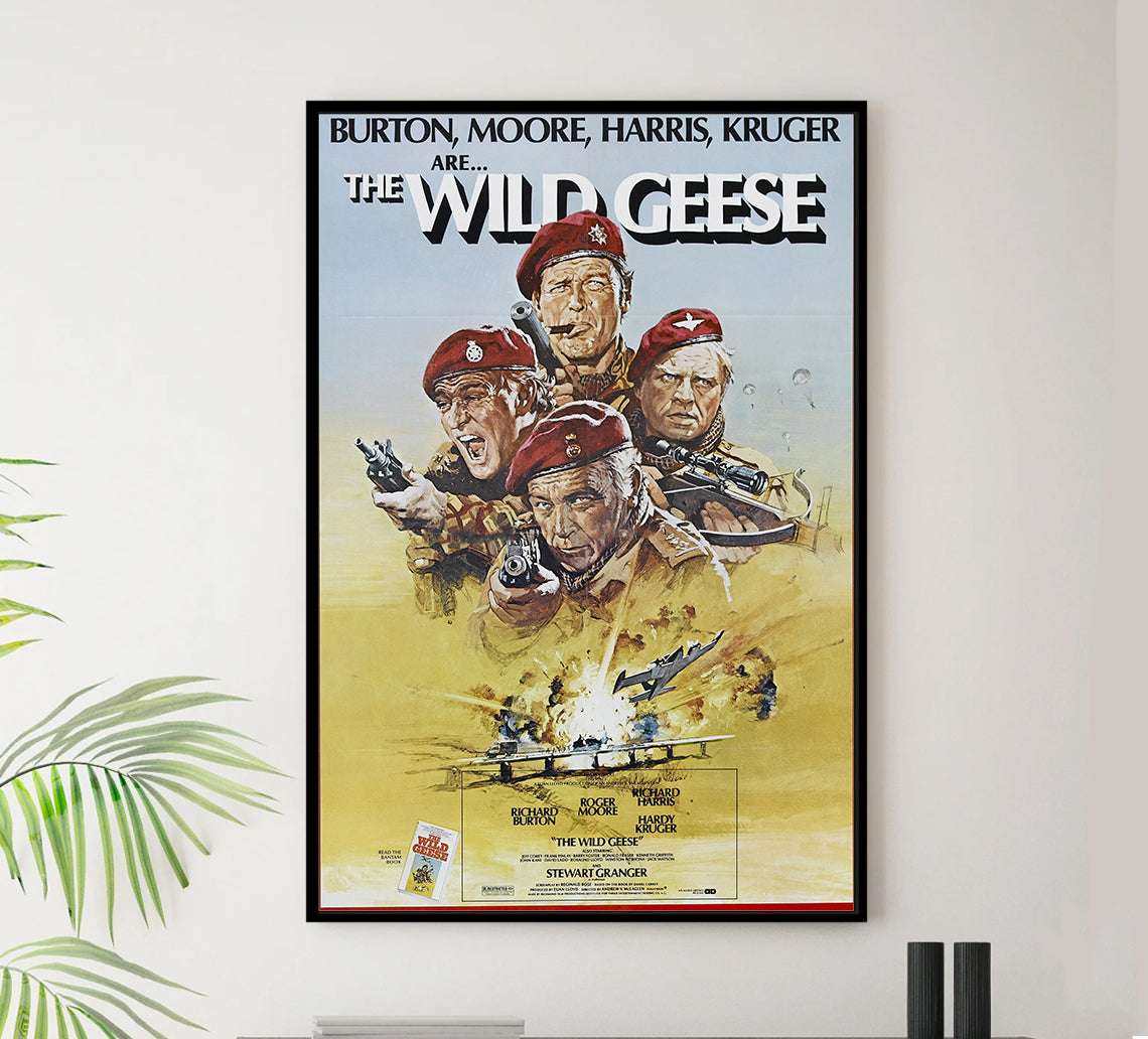 The Wild Geese 1978 - Richard Burton - US - Classic Movie Poster