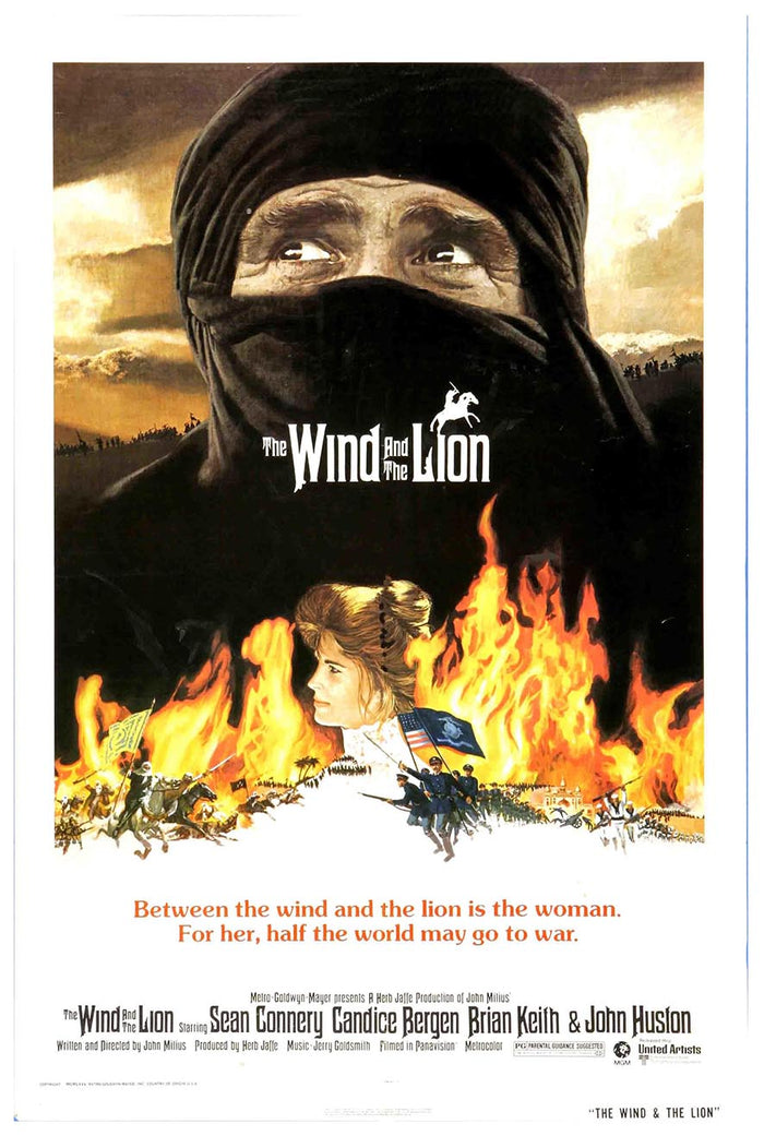 The Wind and the Lion 1975 - Sean Connery - Vintage Classic Movie Poster