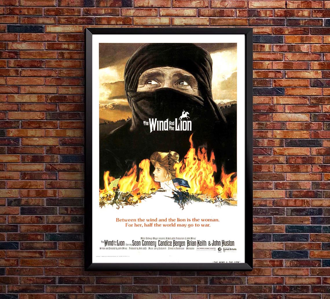 The Wind and the Lion 1975 - Sean Connery - Vintage Classic Movie Poster