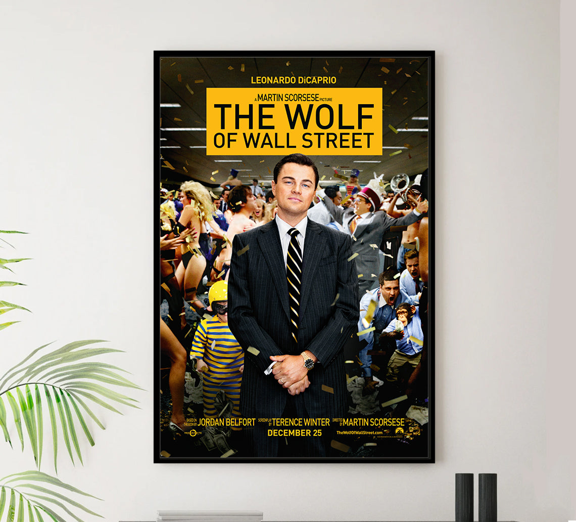 The Wolf of Wall Street 2013 v1 - Classic Movie Poster
