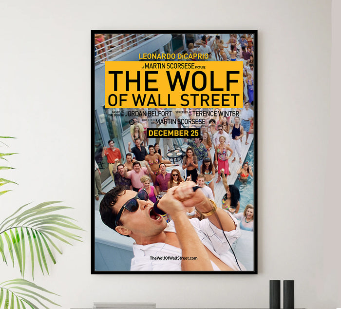 The Wolf of Wall Street 2013 v2 - Classic Movie Poster