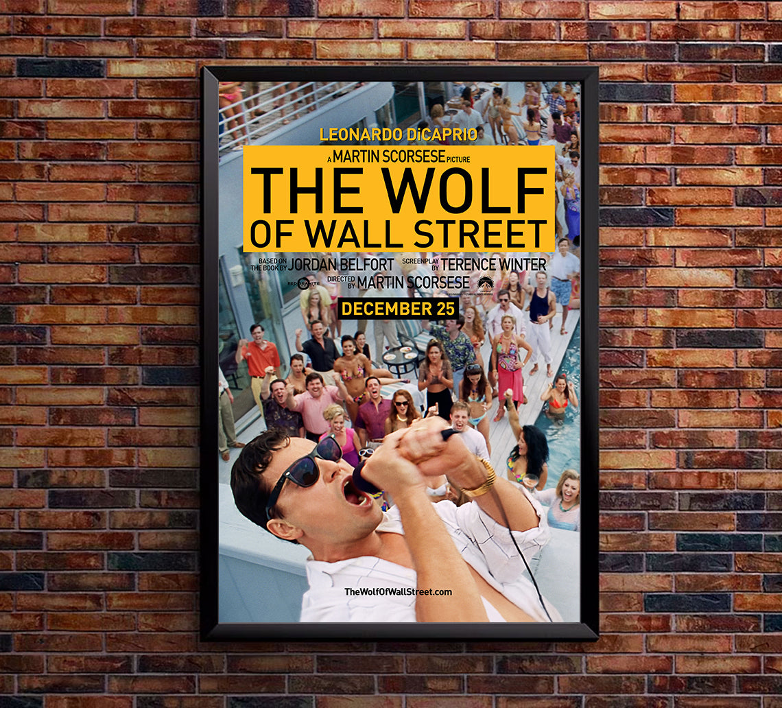 The Wolf of Wall Street 2013 v2 - Classic Movie Poster