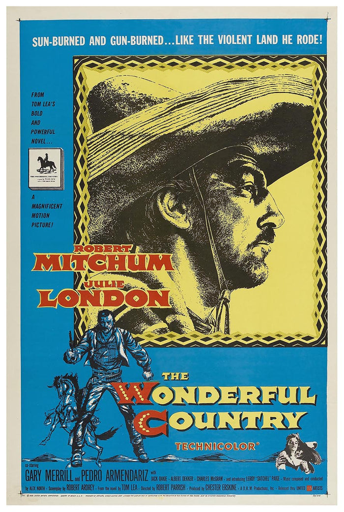 The Wonderful Country 1959 - Robert Mitchum - Vintage Classic Movie Poster