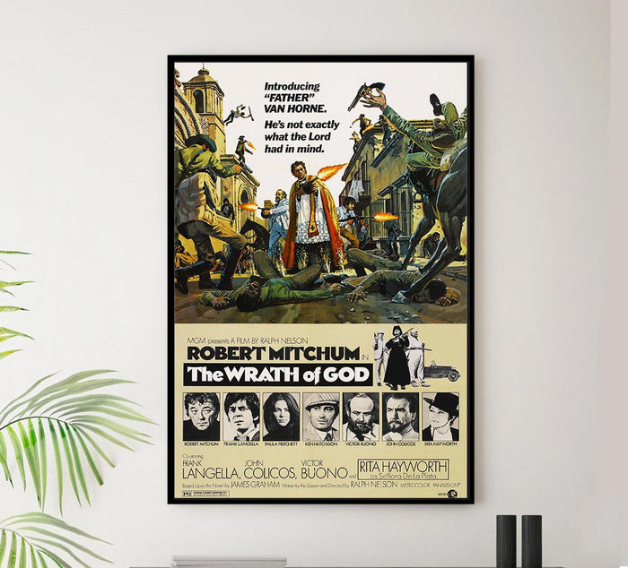 The Wrath of God 1972 - Robert Mitchum - Vintage Classic Movie Poster