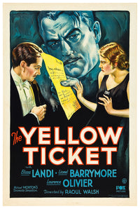 The Yellow Ticket 1931 - Laurence Olivier - US - Classic Movie Poster