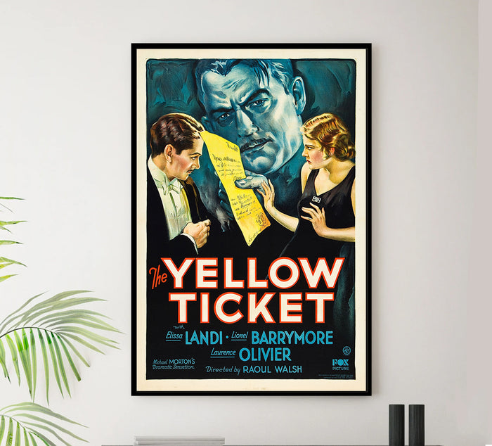 The Yellow Ticket 1931 - Laurence Olivier - US - Classic Movie Poster