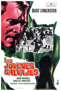 The Young Savages 1961 - Burt Lancaster - Spain - Classic Movie Poster