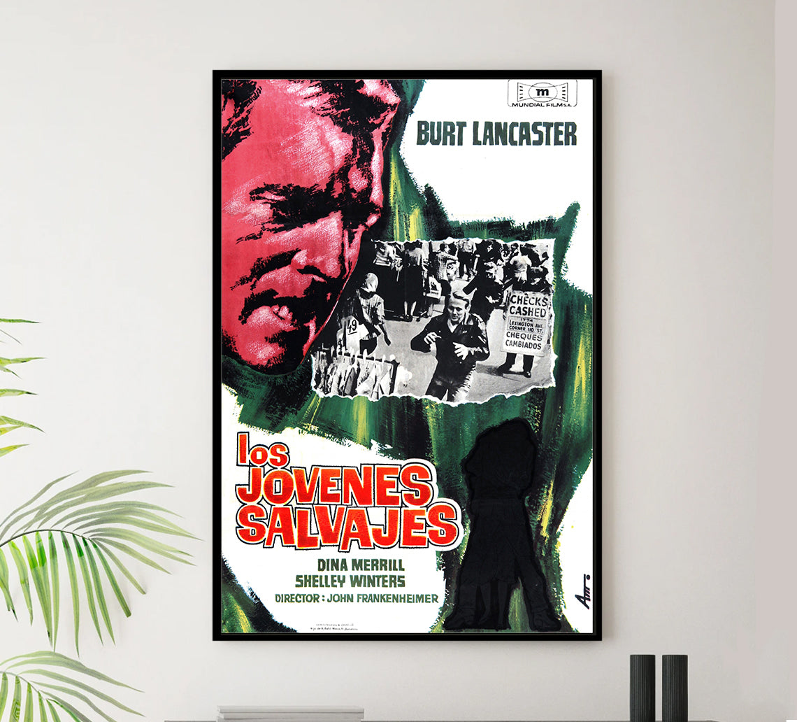 The Young Savages 1961 - Burt Lancaster - Spain - Classic Movie Poster