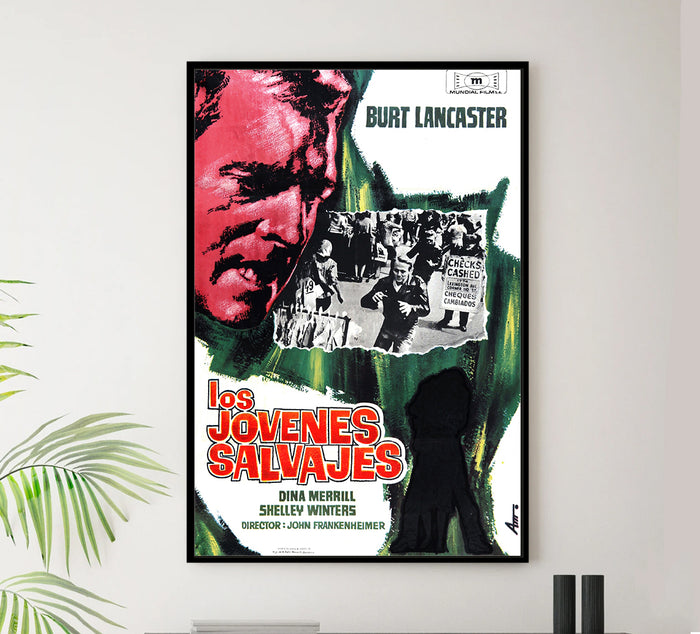 The Young Savages 1961 - Burt Lancaster - Spain - Classic Movie Poster