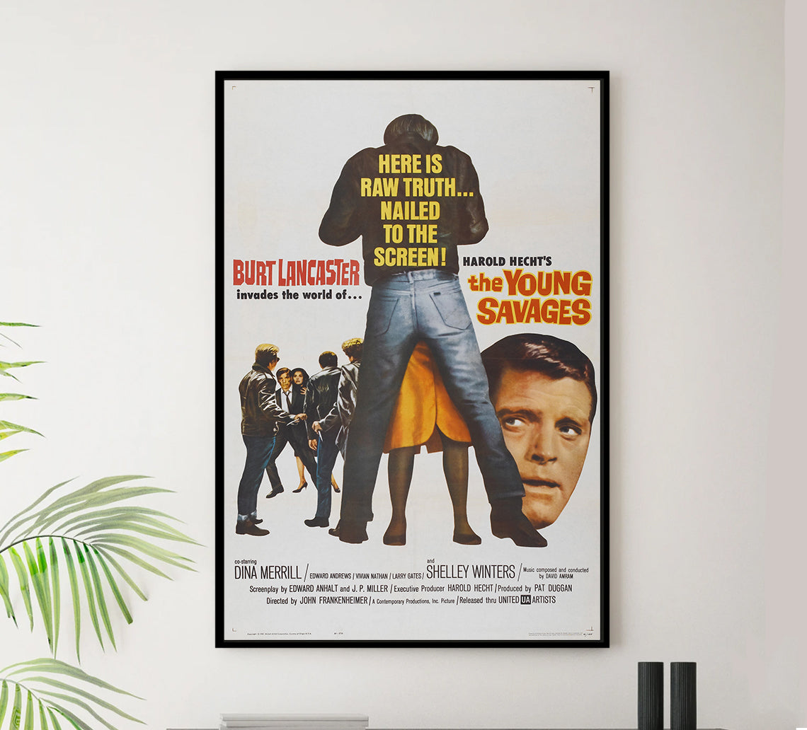The Young Savages 1961 - Burt Lancaster - US - Classic Movie Poster