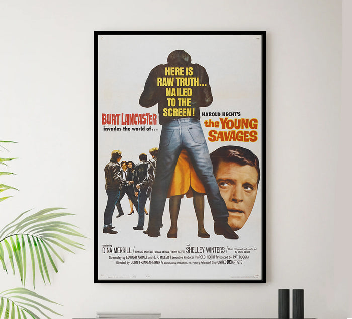 The Young Savages 1961 - Burt Lancaster - US - Classic Movie Poster