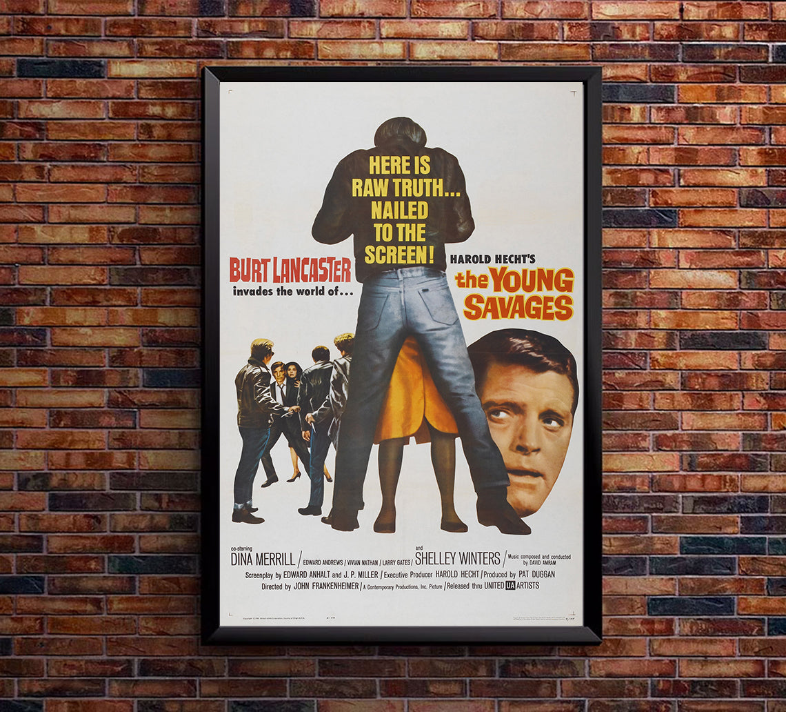 The Young Savages 1961 - Burt Lancaster - US - Classic Movie Poster