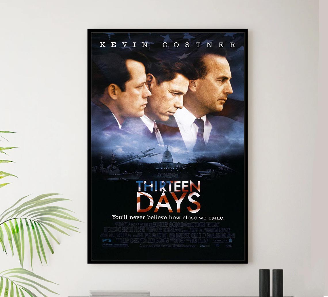 Thirteen Days 2000 - Kevin Costner - Vintage Classic Movie Poster