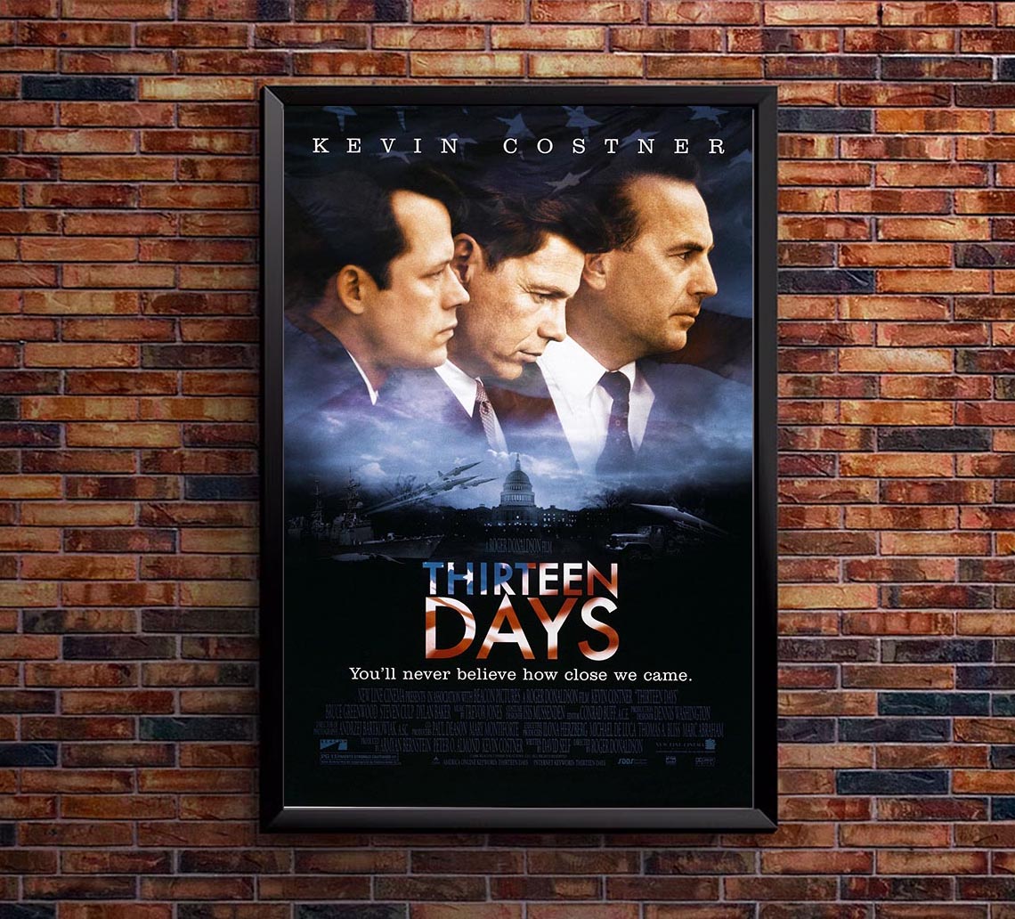Thirteen Days 2000 - Kevin Costner - Vintage Classic Movie Poster