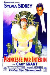Thirty Day Princess 1934 - Cary Grant - France - Classic Movie Poster