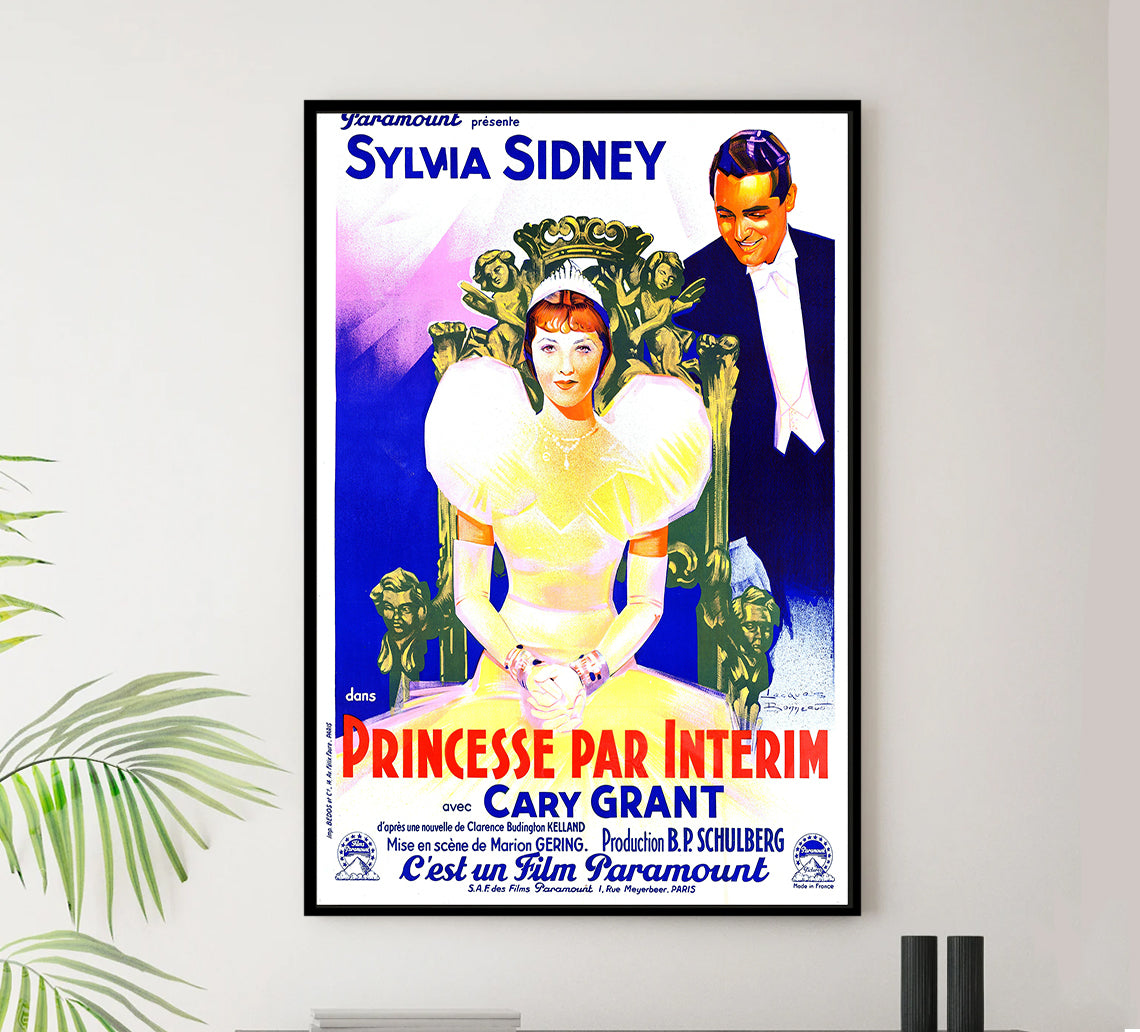 Thirty Day Princess 1934 - Cary Grant - France - Classic Movie Poster