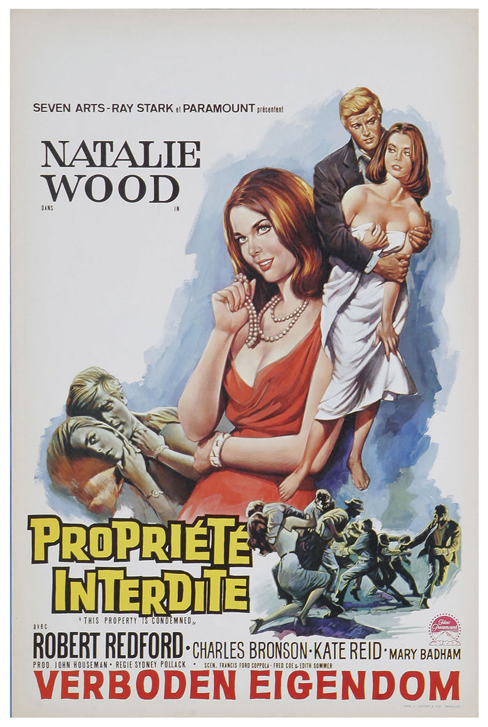 This Property Is Condemned 1966 - Robert Redford - Belgium - Classic Movie Poster