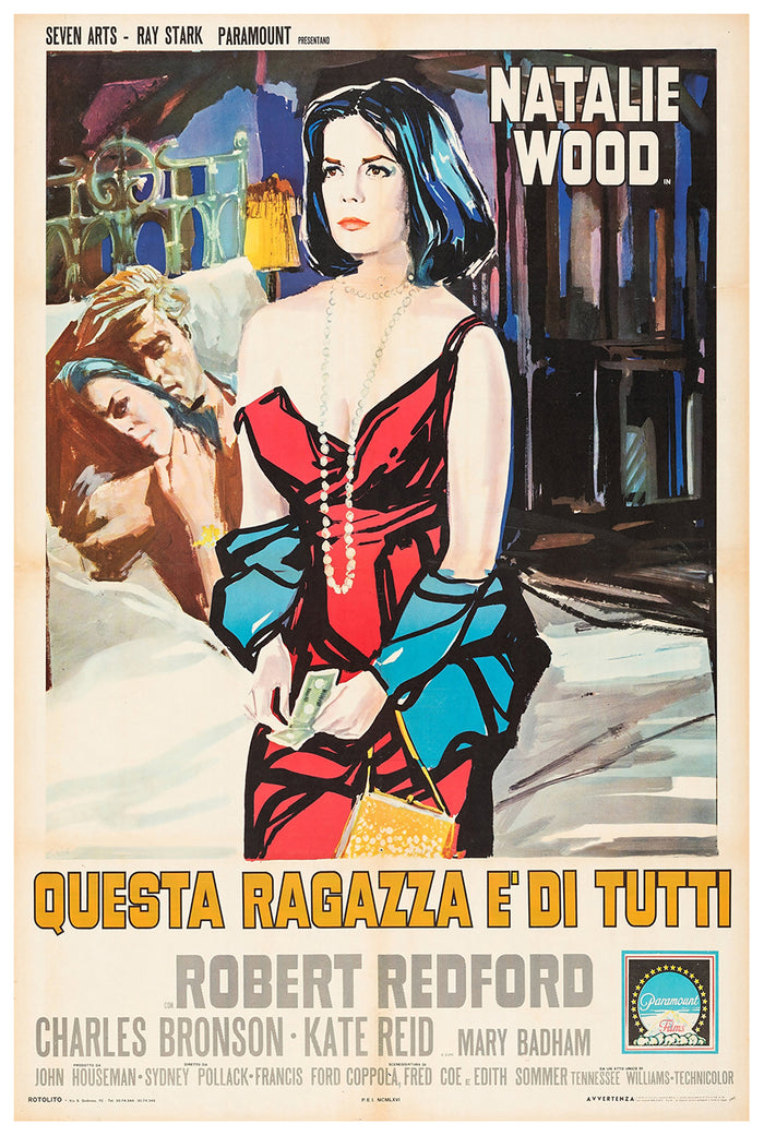 This Property Is Condemned 1966 - Robert Redford - Italy (2) - Classic Movie Poster
