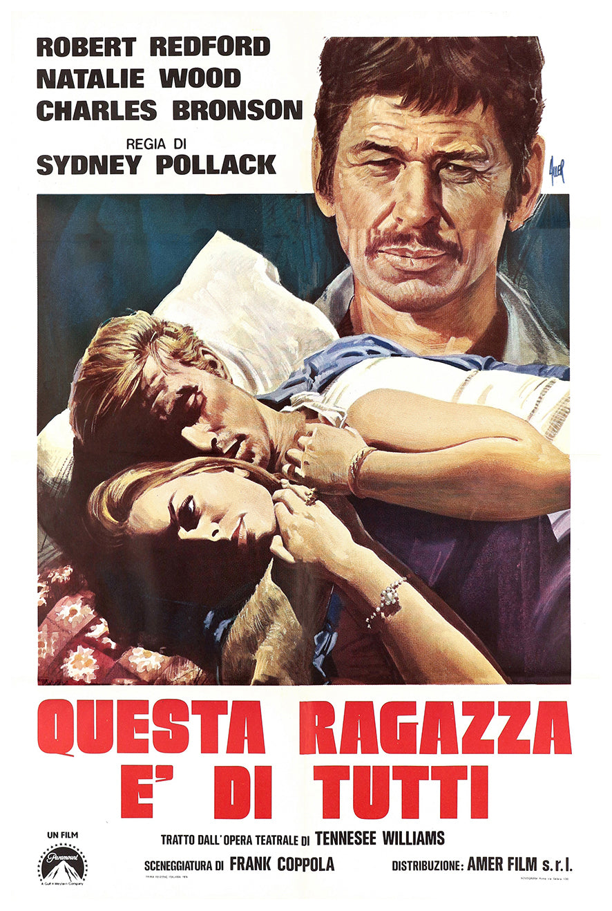 This Property Is Condemned 1966 - Robert Redford - Italy - Classic Movie Poster