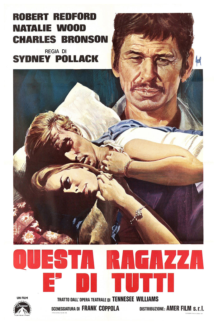 This Property Is Condemned 1966 - Robert Redford - Italy - Classic Movie Poster