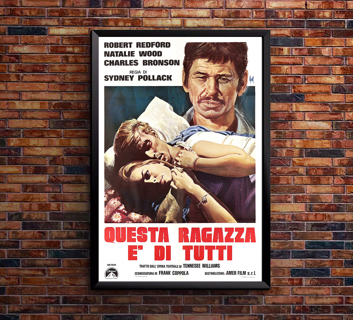 This Property Is Condemned 1966 - Robert Redford - Italy - Classic Movie Poster