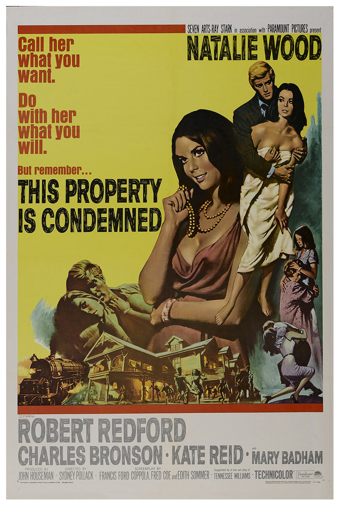 This Property Is Condemned 1966 - Robert Redford - US - Classic Movie Poster