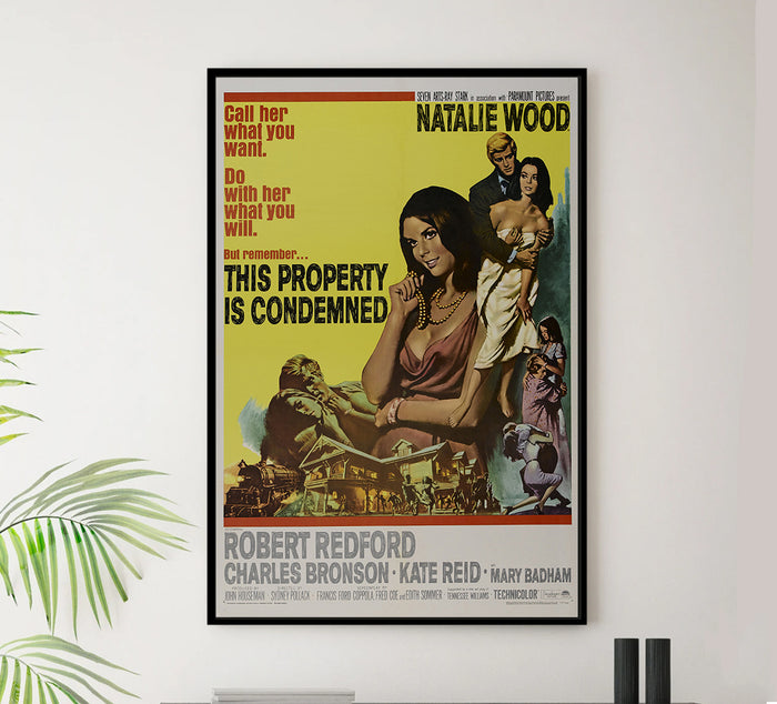 This Property Is Condemned 1966 - Robert Redford - US - Classic Movie Poster