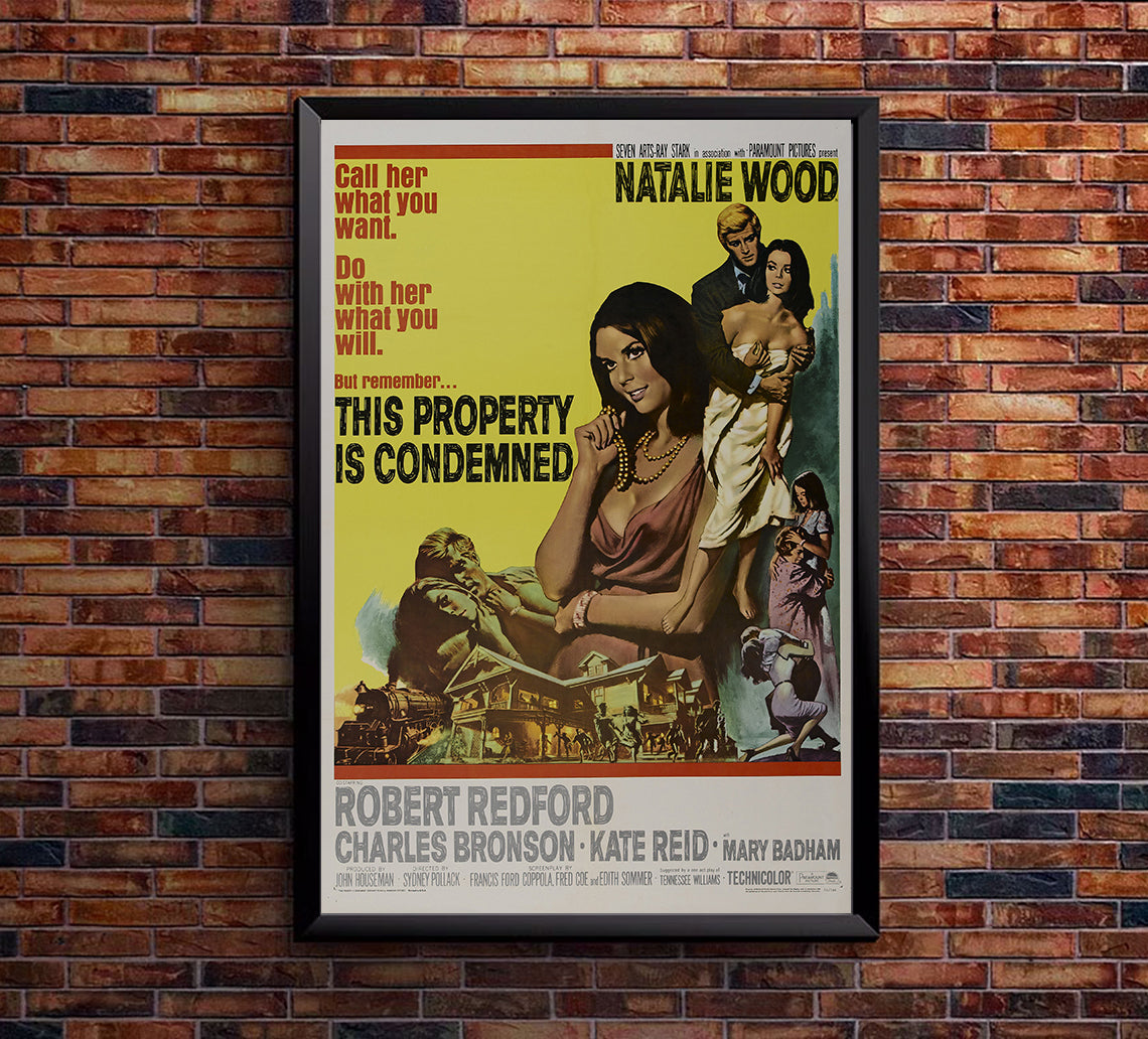 This Property Is Condemned 1966 - Robert Redford - US - Classic Movie Poster