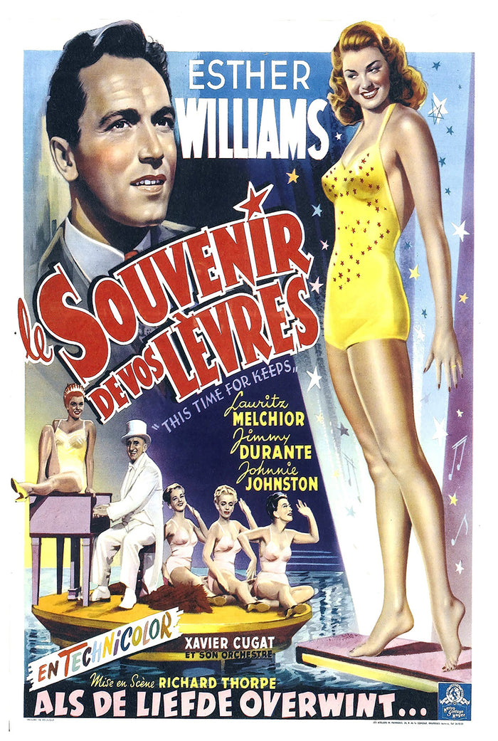 This Time for Keeps 1947 - Esther Williams - Belgium - Classic Movie Poster