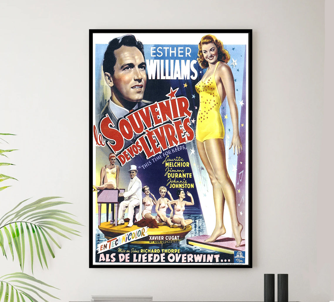 This Time for Keeps 1947 - Esther Williams - Belgium - Classic Movie Poster