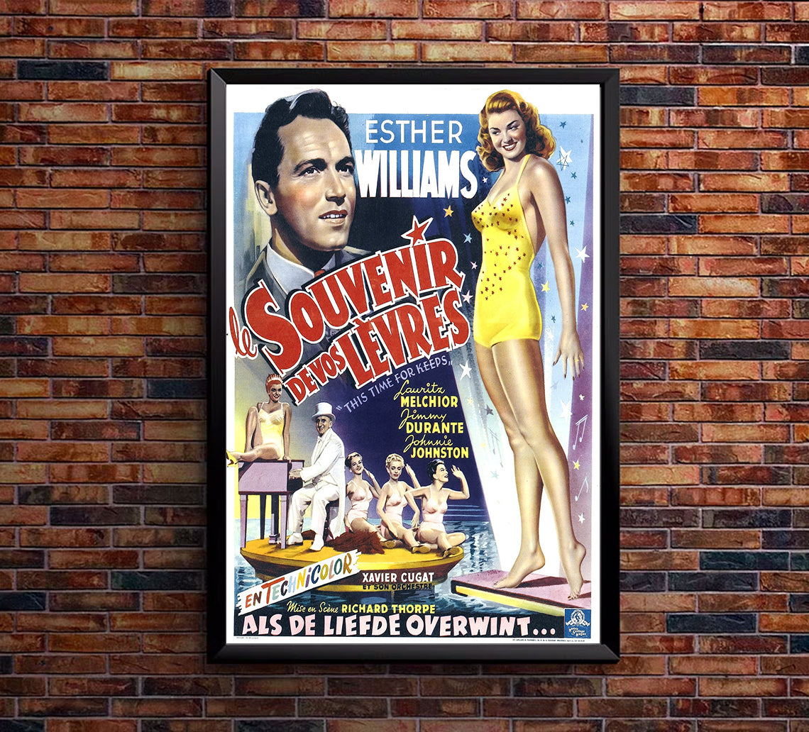 This Time for Keeps 1947 - Esther Williams - Belgium - Classic Movie Poster