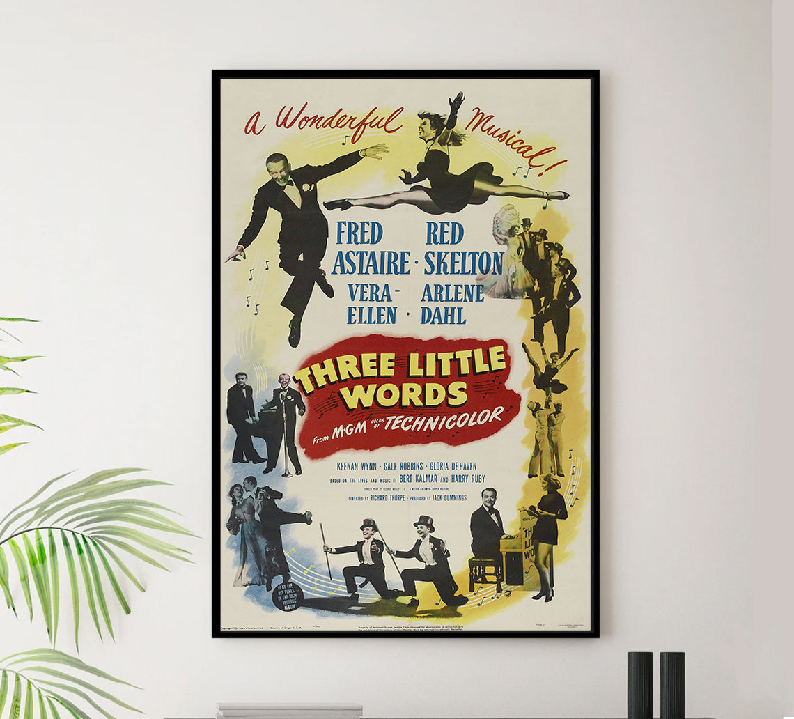 Three Little Words 1950 - Fred Astaire - US - Classic Movie Poster
