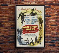 Three Little Words 1950 - Fred Astaire - US - Classic Movie Poster