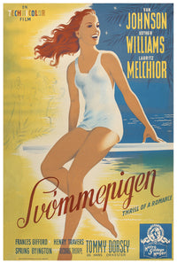 Thrill of a Romance 1945 - Esther Williams - Sweden - Classic Movie Poster
