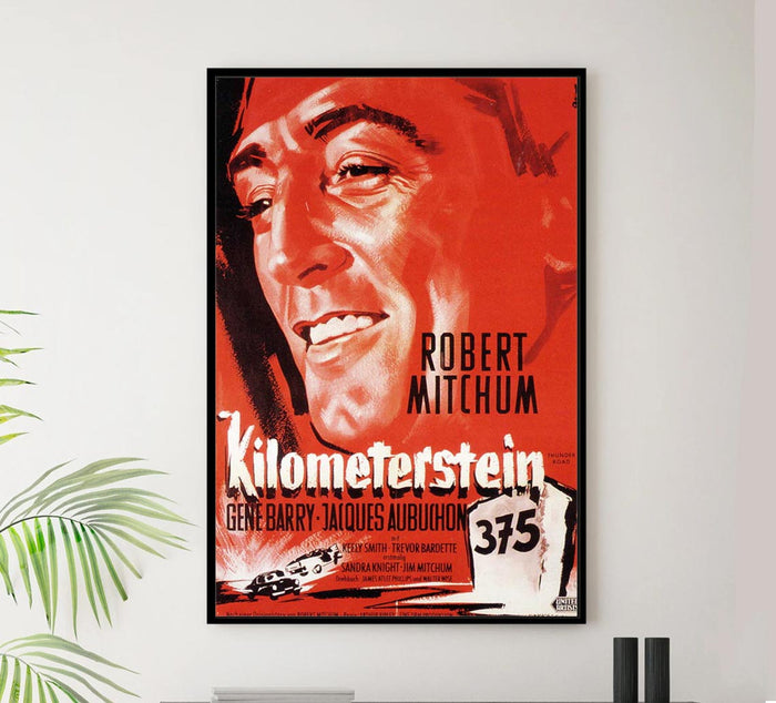 Thunder Road 1958 - German - Robert Mitchum - Vintage Classic Movie Poster