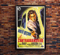 Thunder Road 1958 - Italian - Robert Mitchum - Vintage Classic Movie Poster