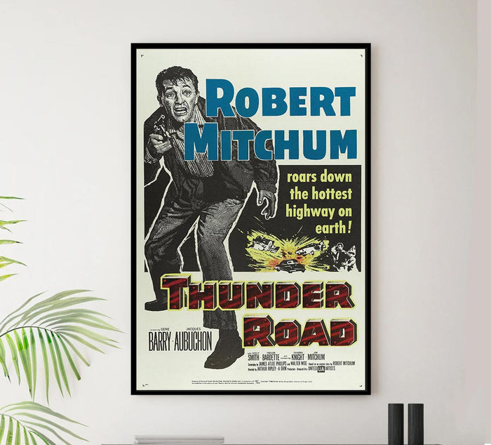 Thunder Road 1958 - Robert Mitchum - Vintage Classic Movie Poster