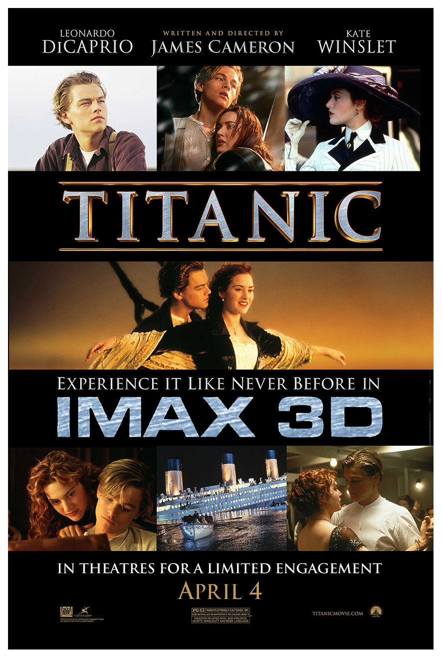 Titanic 1997 - IMAX - Classic Movie Poster